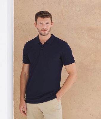 Micro-fine piqué polo shirt
