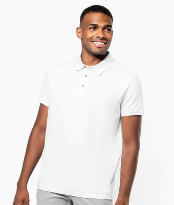 Jersey knit polo shirt