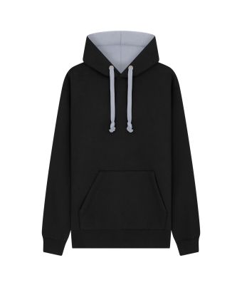 Urban Hoodie with ipod and phone pocket - Black/Grey / XS