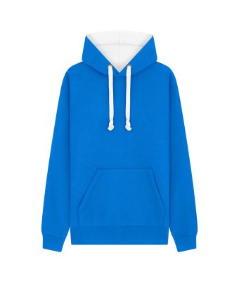 Urban Hoodie with ipod and phone pocket - Electric Blue/White / XS