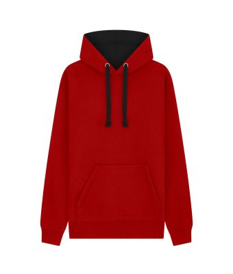 Urban Hoodie with ipod and phone pocket - Red/Black / XS