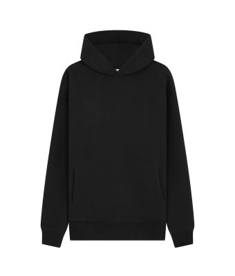 Ultra Oversized Premium Peach Finish Hoodie  - Black / XS