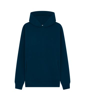 Ultra Oversized Premium Peach Finish Hoodie  - Oxford Navy / XS