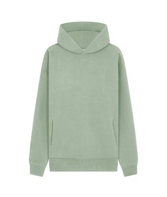 Ultra Oversized Premium Peach Finish Hoodie  - Sage / XS