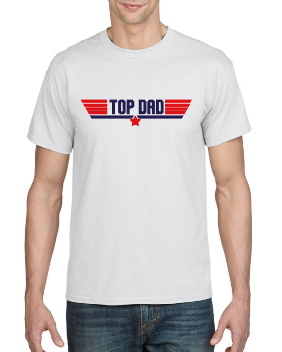 The Hoodie Store Top Dad (Top Gun Themed) Tshirt The Hoodie Store UK